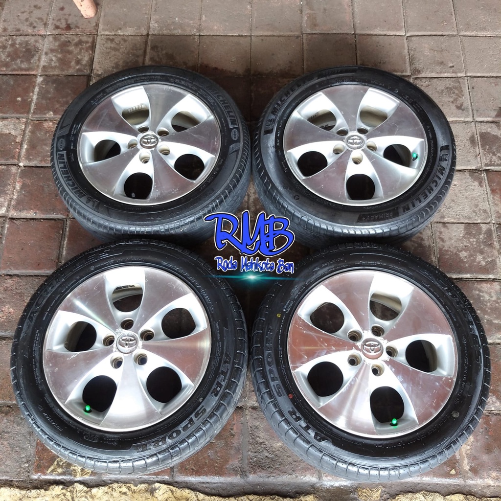 VELG MOBIL SEKEN ORIGINAL TOYOTA ALPHARD RING 17 + BAN COPOTAN 225 55 R17 2PCS