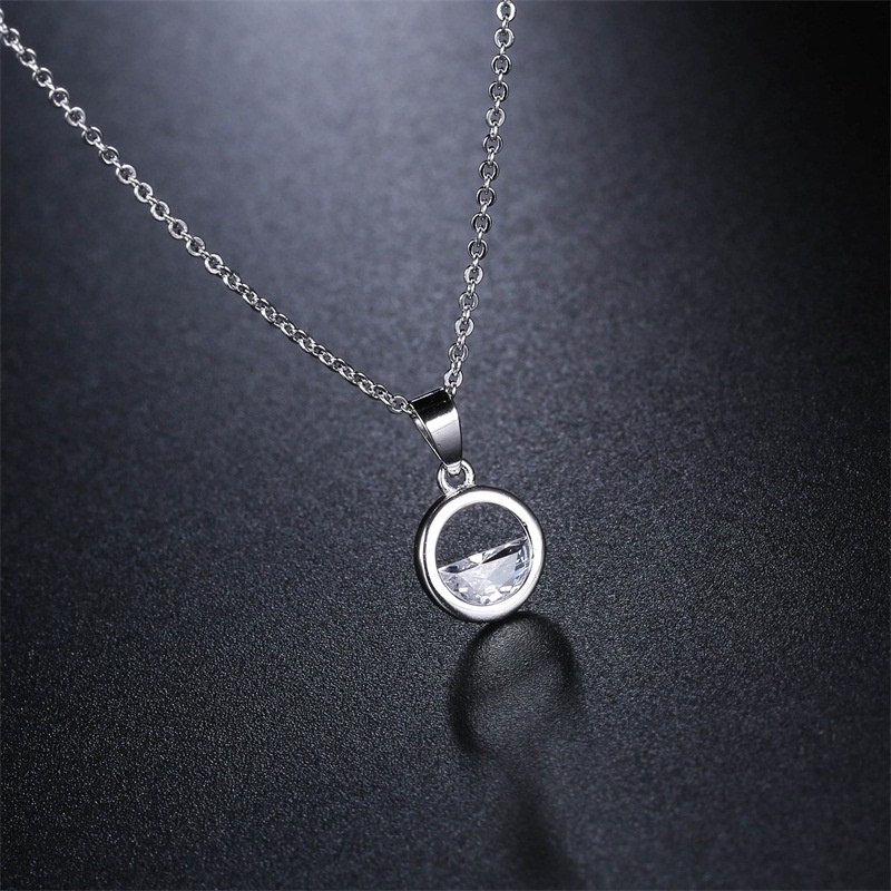 [Ready Stock]Fashion Silver-Plated Necklace Simple Spring Clavicle Chain