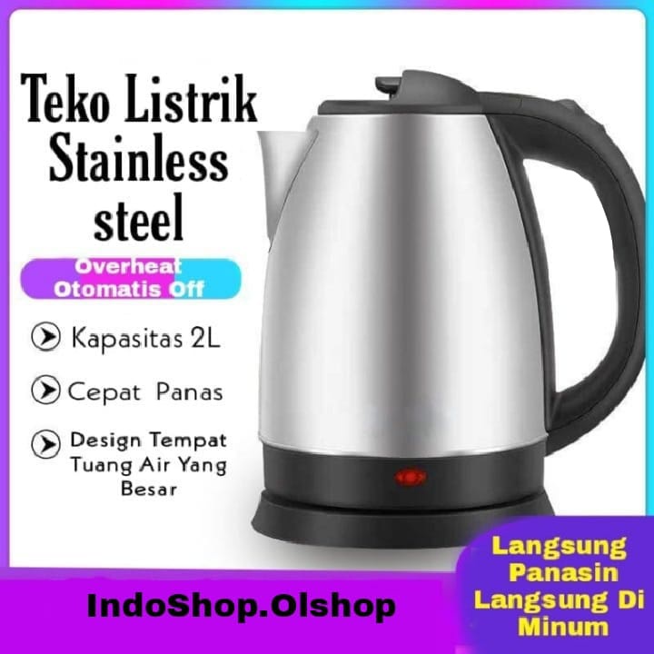 Teko Listrik 2L/ Pemanas Air /Kettle Electric Kapasitas 350W⭐panda99⭐