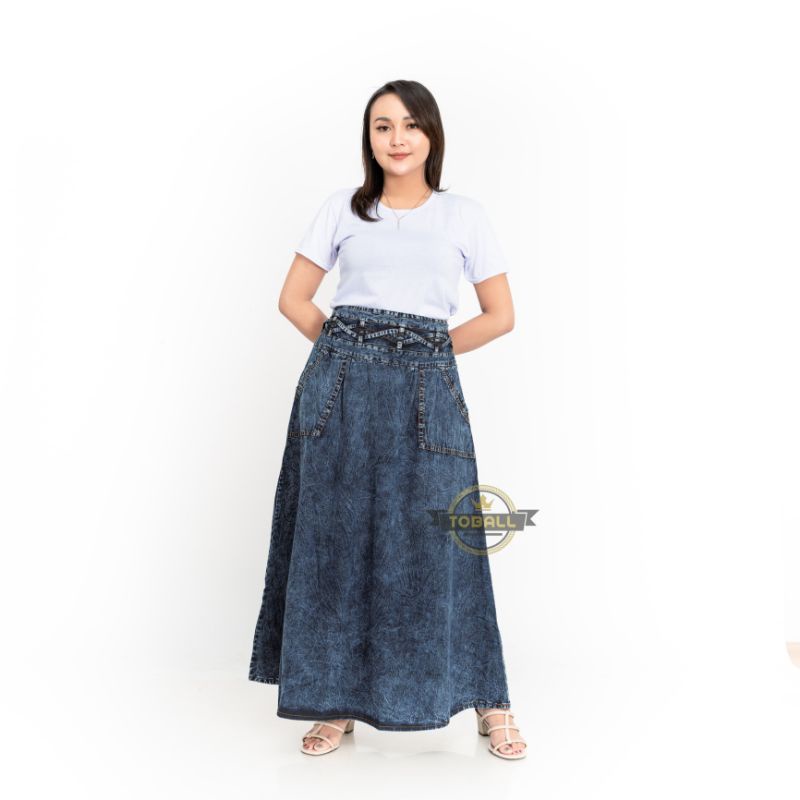 Rok Dewasa / Rok Jeans Wanita / Rok Panjang Dewasa / Rok Denim Panjang / Rok Panjang Wanita 98900