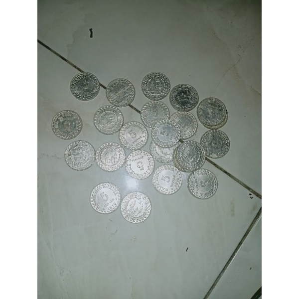 KOIN KUNO LANGKA 5 RUPIAH TH.1979 ASLI MAHAR PERNIKAHAN