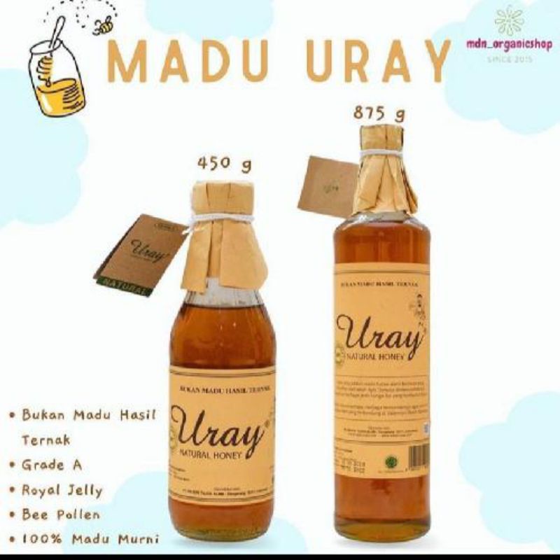 Madu Uray - Raw Honey 450gr / 875gr - Madu Murni