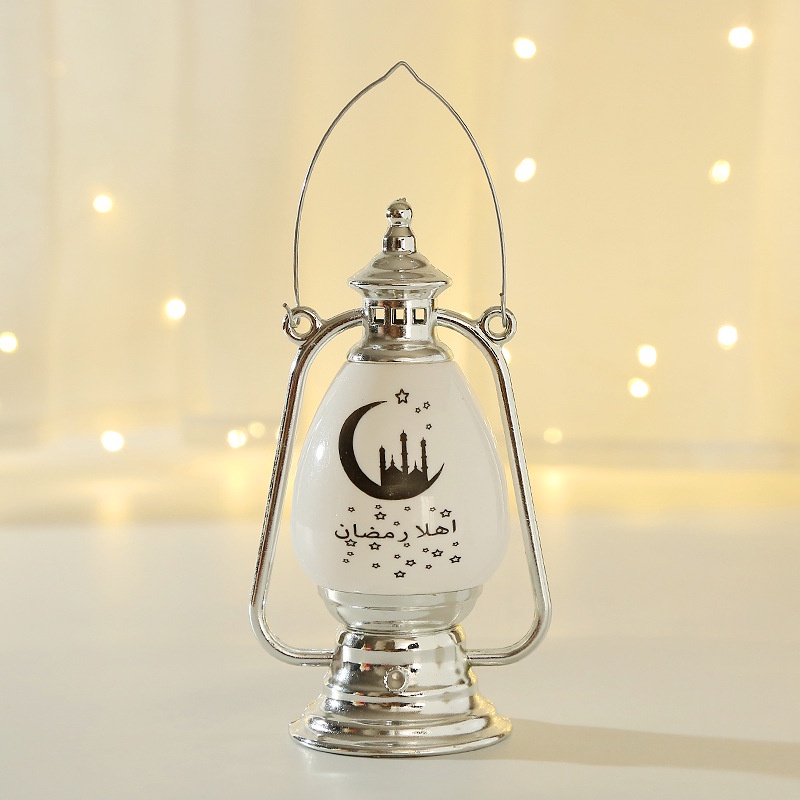 Hot Sale/Ramadhan LED Flameless Electronic Candle Light/Lampu Gantung Retro Tenaga Baterai/Dekorasi Lentera Malam Untuk Hadiah Pesta Liburan Ramadhan Rumah