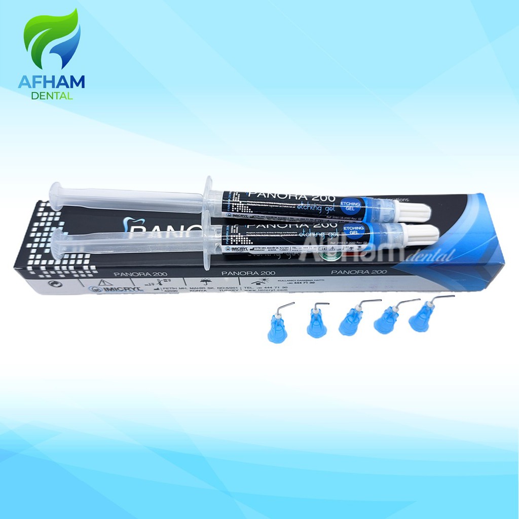 ETCHING GEL 37% EROPA IMICRYL PANORA 200 ( 2X3ml ) .