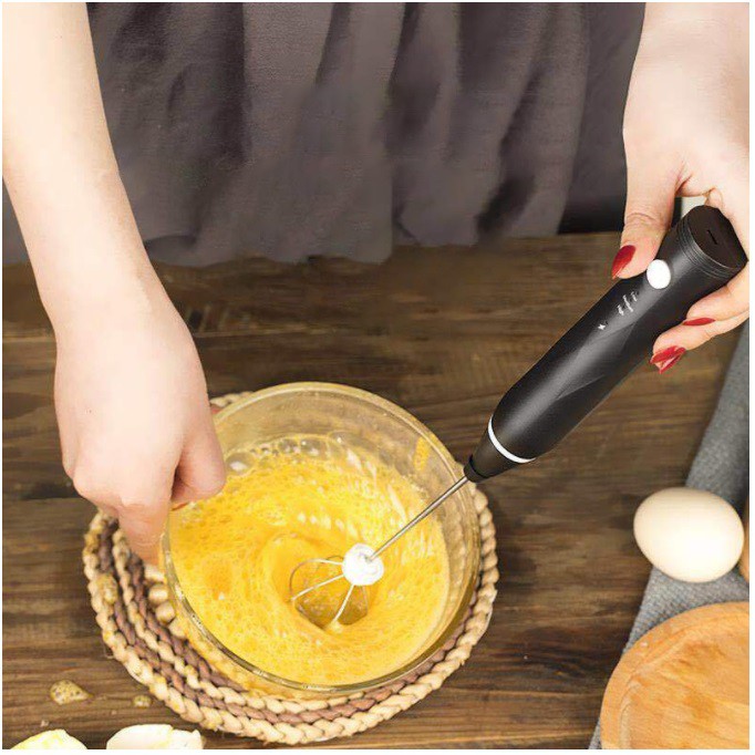 Electric Hand Mixer Pengaduk Kopi Susu Milk Portable Hand Blender USB Anti Ribet Viral