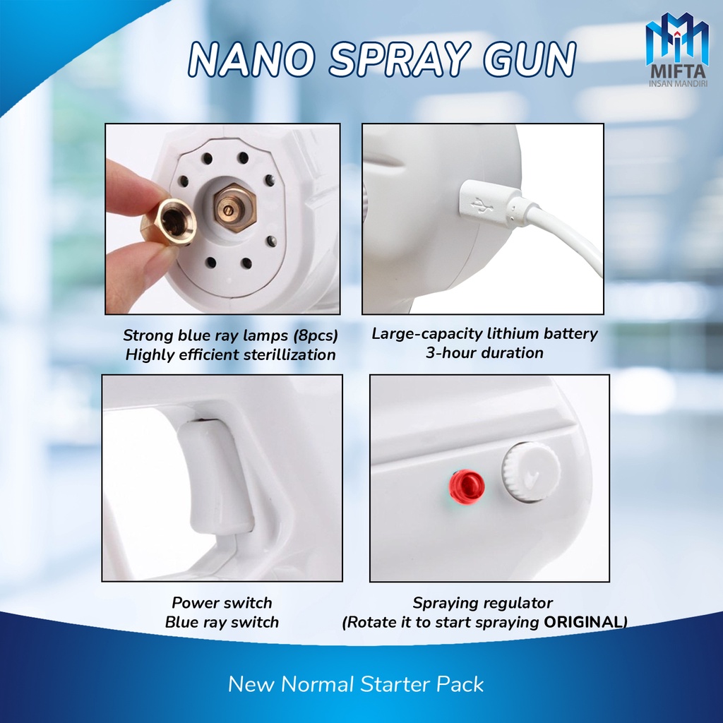 YJ-01 ATOMIZER / SPRAYER ELEKTRIK / SPRAY GUN / NANO SPRAY GUN / YJ01 / NANO SPRAYER WIRELESS