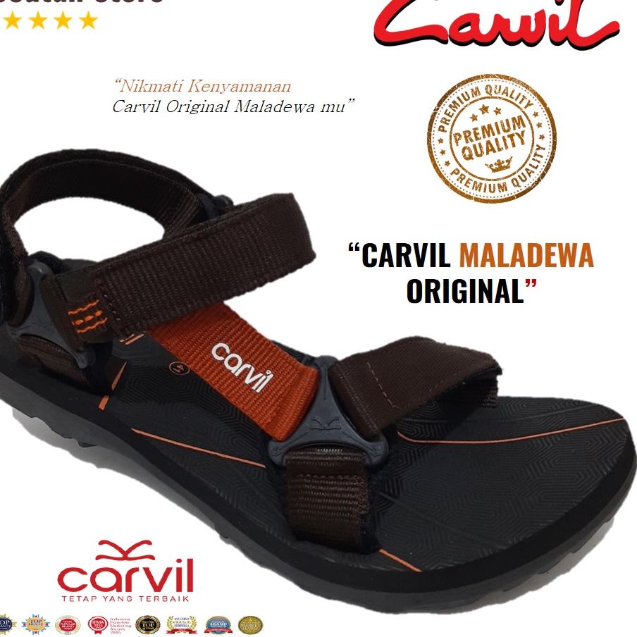 Carvil Maladewa Sandal Pria Sandal Gunung Pria Dewasa Maxima Remaja Travel Fashion [DeSutan] [IL. 16