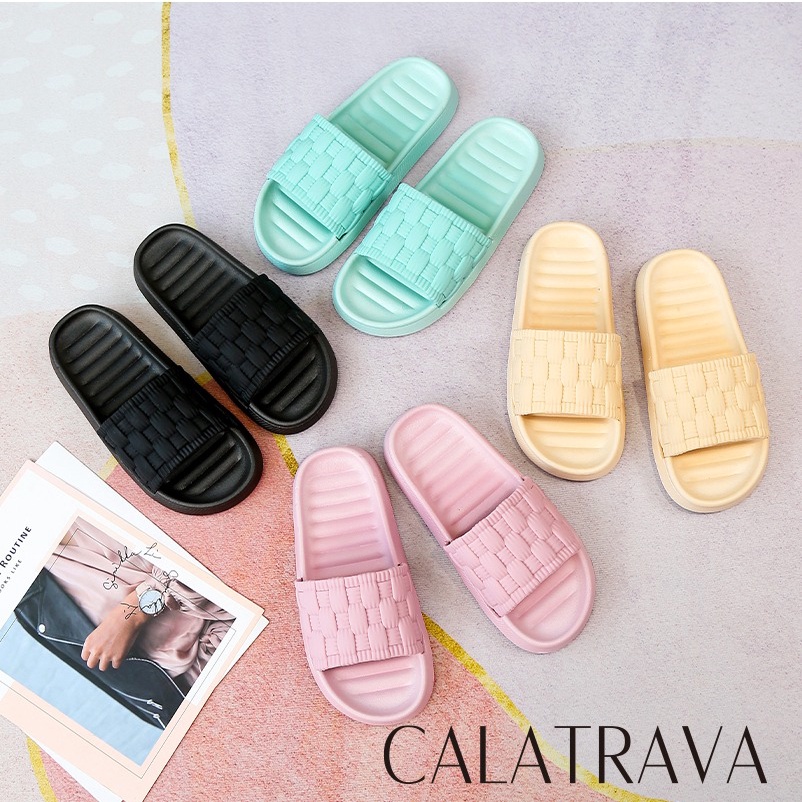 SENDAL KARET FLAT WANITA ANTISLIP CALATRAVA 9901-13