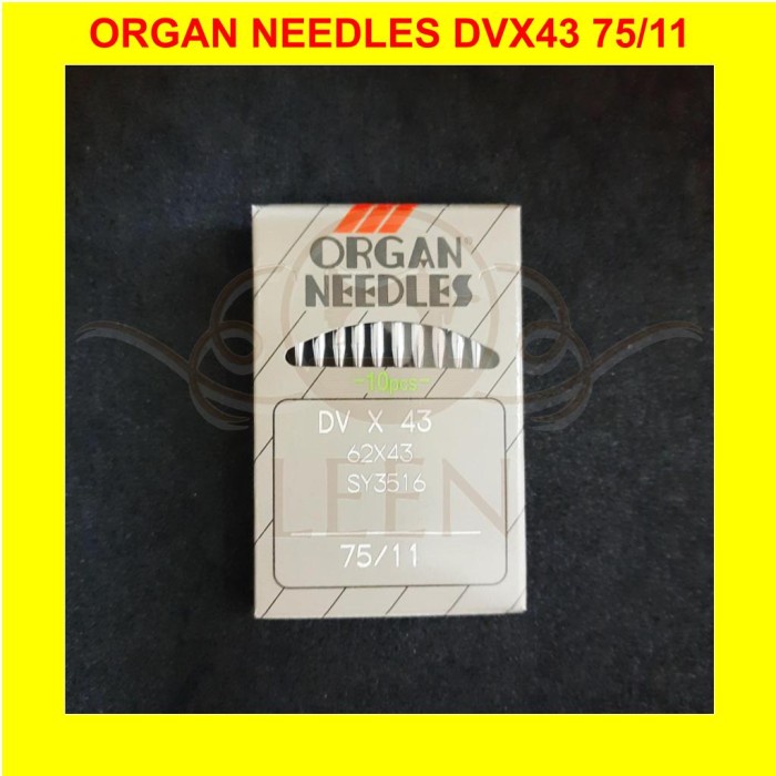 Jarum ORGAN DVx43 11 Overdeck DV X 43 Mesin Jahit Kam Kaos Bisban LEEN