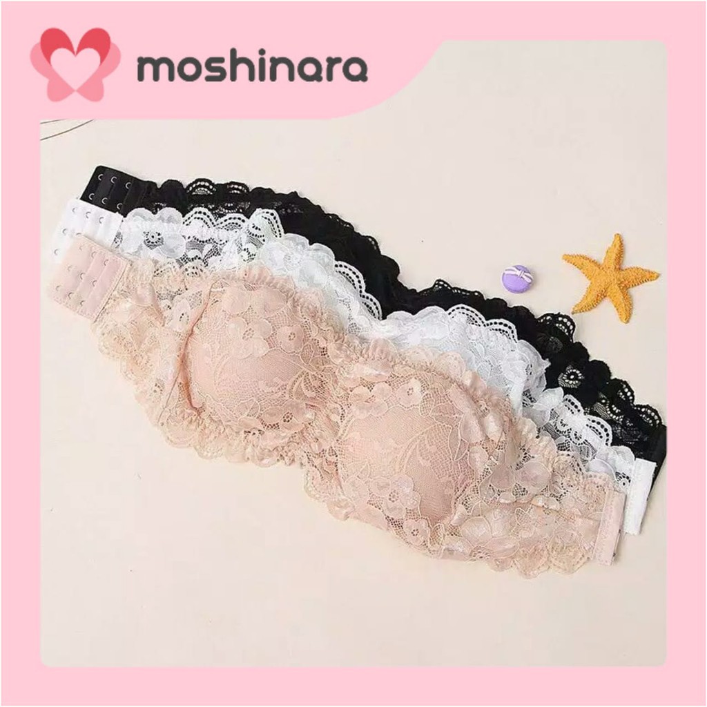 BH Crop Top Wanita Bra Tanpa Kawat Sport Jumbo Sorex Remaja Tali Korea Underwear Bralette Kemben