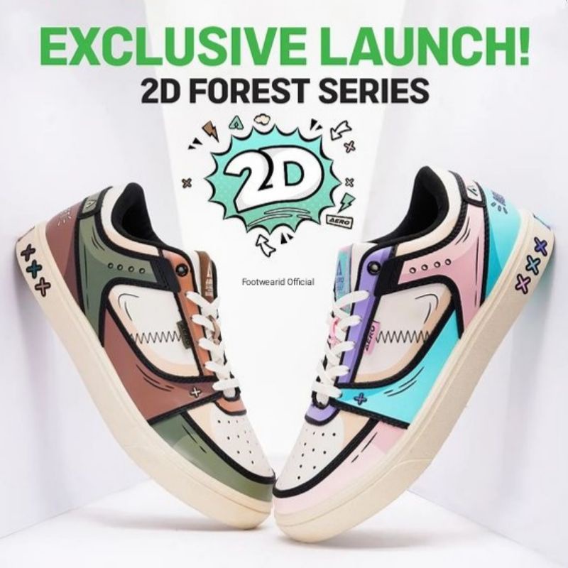 Aerostreet 2D Forest Series - Aerostreet Hoops Low Krem Coklat Army - Aerostreet Hoops Low Krem Tosk