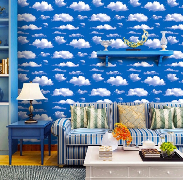 Wallpaper Dinding / Wallpaper Sticker AWAN BIRU LANGIT