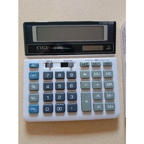 

KALKULATOR 12 DIGIT ORI MERK CIGI CI - 868L / 8614