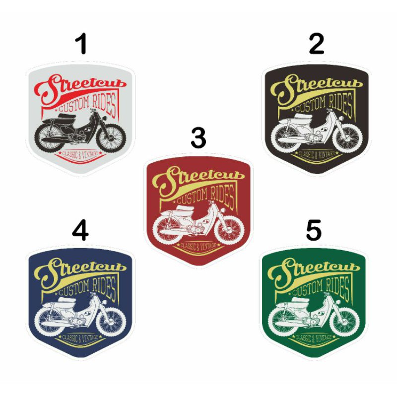 STIKER VARIASI PELENGKAP HONDA C70 STREETCUB