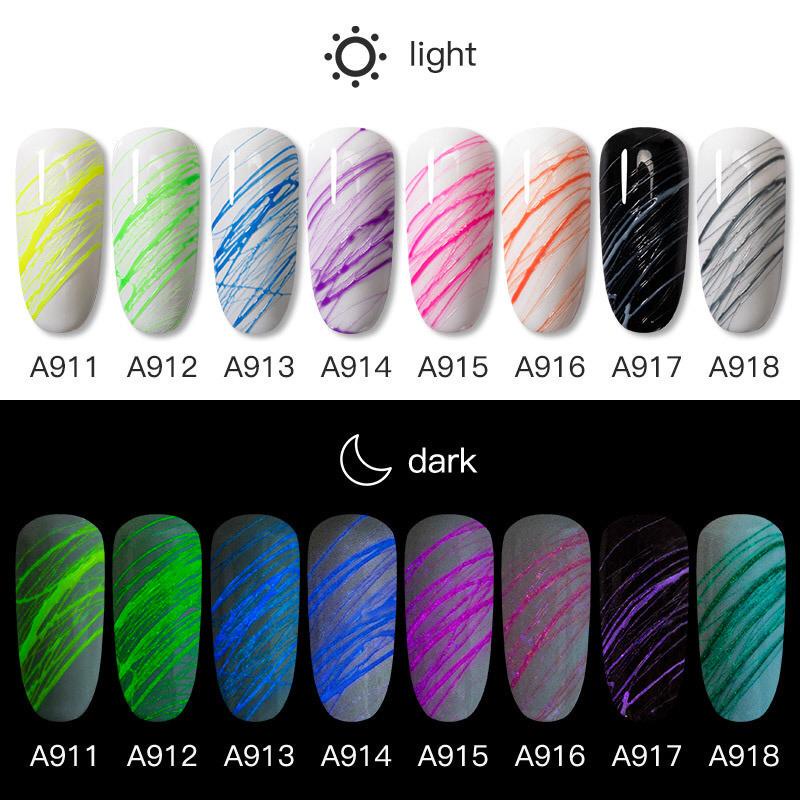 ~AB~ ROSALIND Luminous Spider Gel Nail Polish UV LED Nail Art / Kutek / Cat Kuku