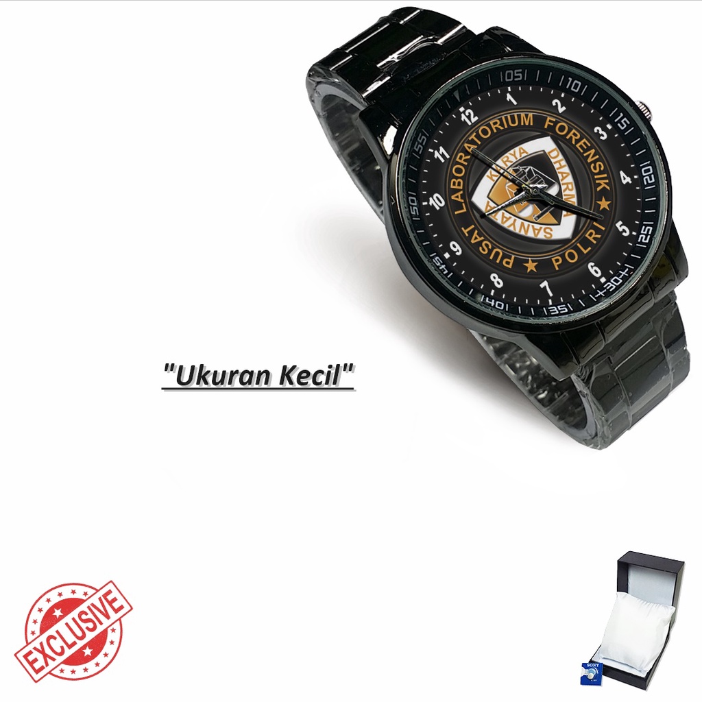 Jam Tangan Rantai Couple PUS LAB FORENSIK POLRI (Limited Edition)