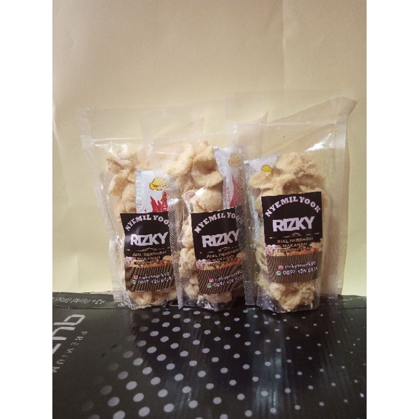 

kripik tahu crispy gurih + saos , Rizky snack