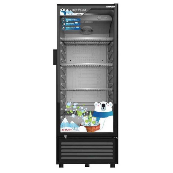 KULKAS SHOWCASE PENDINGIN SHARP 3 RAK SCH 210 FS