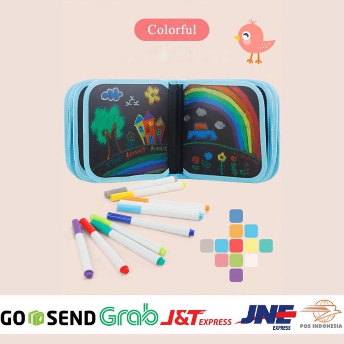 

tulis-alat-paket- spidol refill isi ulang untuk buku gambar mainan edukasi anak kreatif -paket-alat-