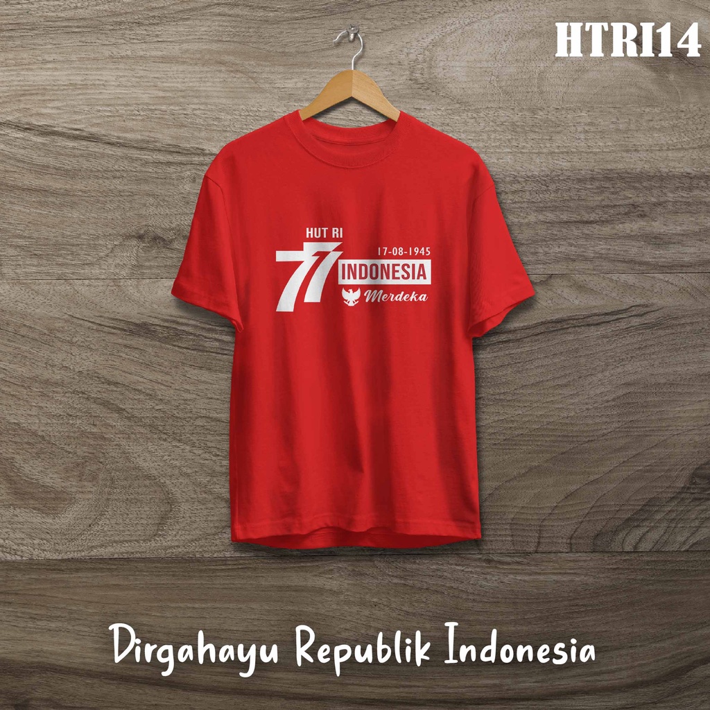 [KAOS] kaos dewasa/anak Hut RI 17 kemerdekaan HTRI14 cotton combed full color best