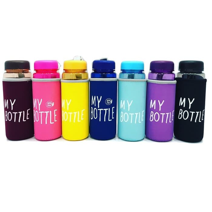 My Bottle Botol Minum 500ML Botol Minum Serbaguna Free Pouch Busa