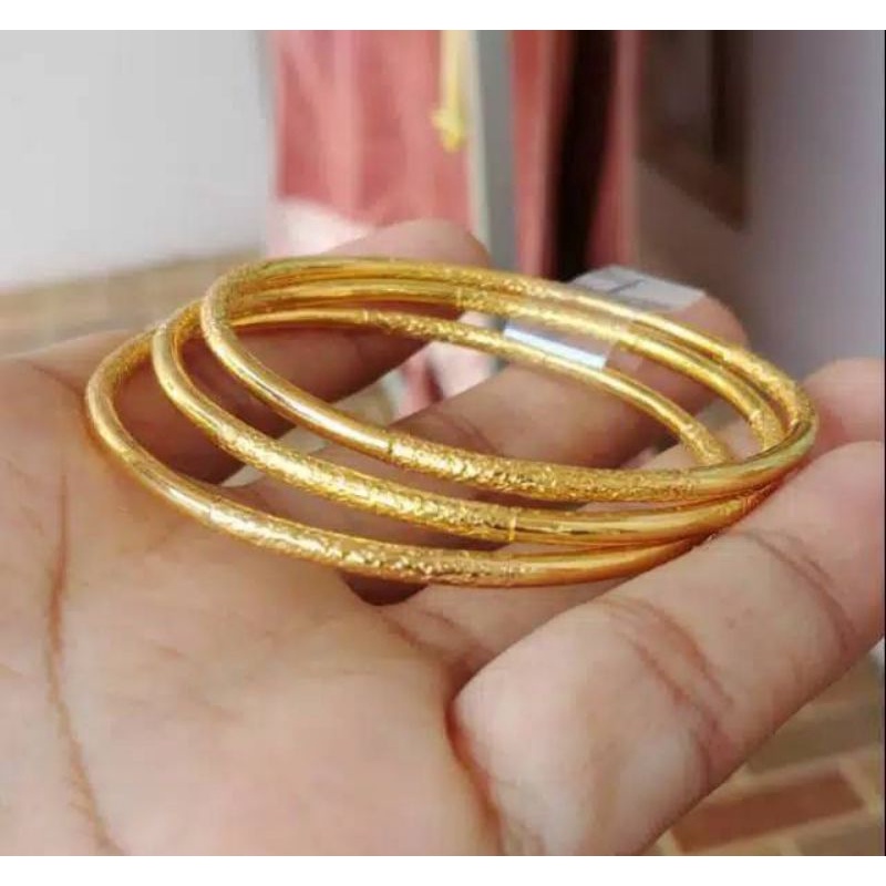 Gelang Keroncong Pasir Mas LM asli 24K Kadar 999,9%.