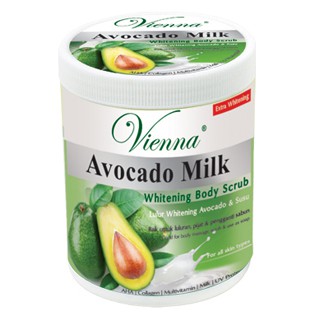 Lulur Vienna Whitening Body Scrub Varian Avocado Milk