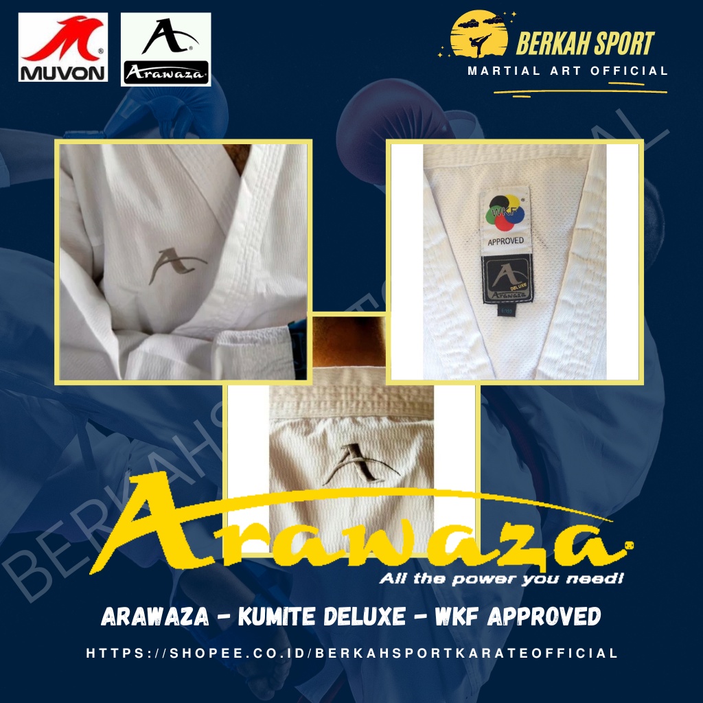 Baju Karate Kumite ARAWAZA - Kumite Deluxe - WKF Approved