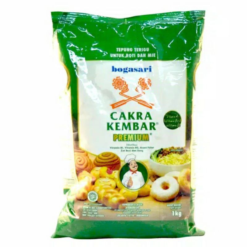 

tepung terigu cakra kembar bogasari 1kg