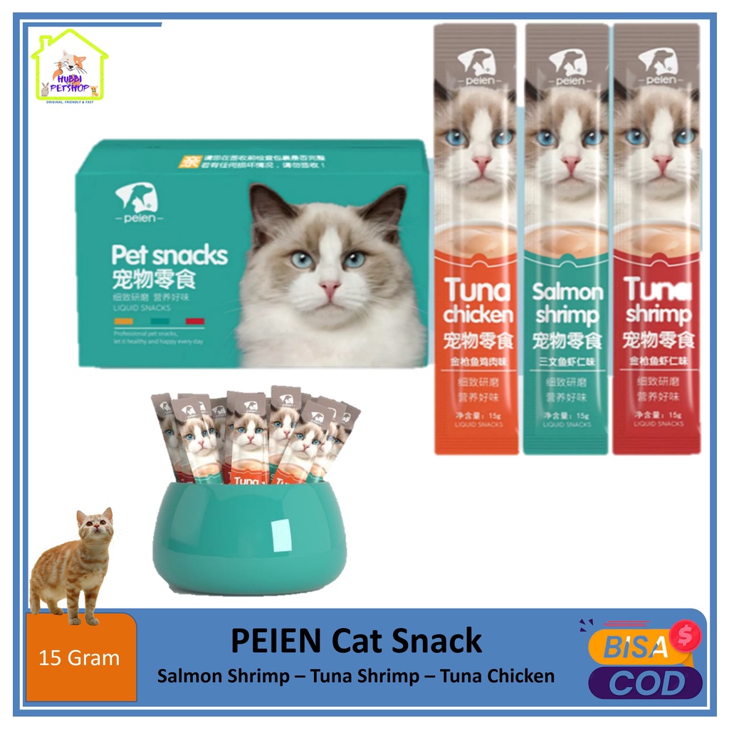 Snack Hewan Peliharaan Cat Strip 15g/Strip Kucing Kecil Dan Kucing Besar Snack Pengemukan Kucing Pelengkapa Hewan Peliharaan PEIEN