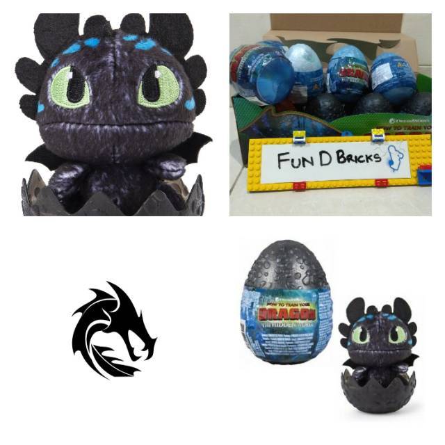 How To Train Your Dragon Egg Plush Toothless Angry