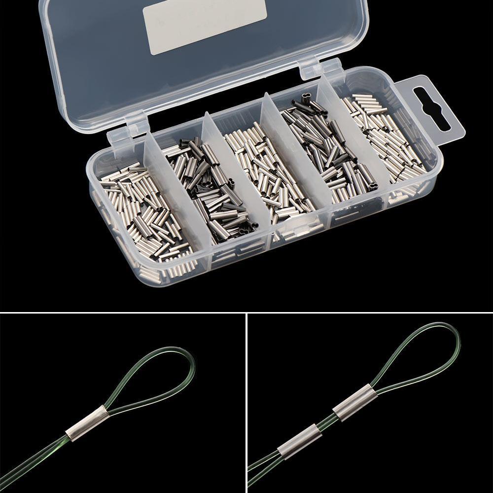 TOP 250 /300 /500 Pcs Kawat Pancing Tabung set Stainless Steel Bulat Tembaga Kualitas Tinggi single/Double Copper