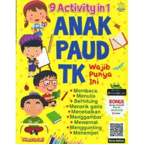 

ANDIENMALL.ID Buku 9 Activity in 1 Anak Paud TK Wajid Punya Ini