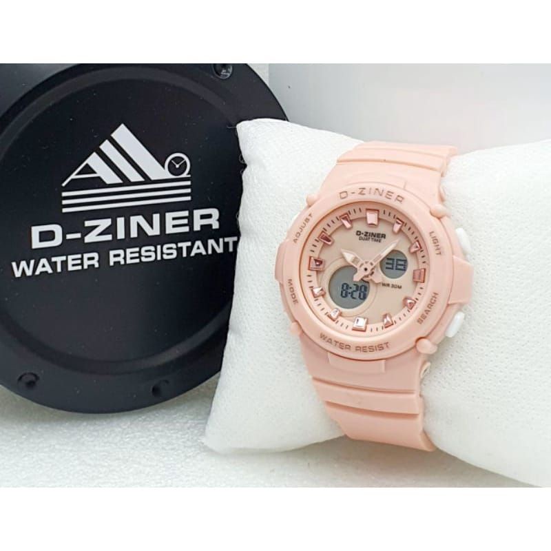 JAM TANGAN DZINER WANITA JAM TANGAN DUALTIME WANITA TERLARIS