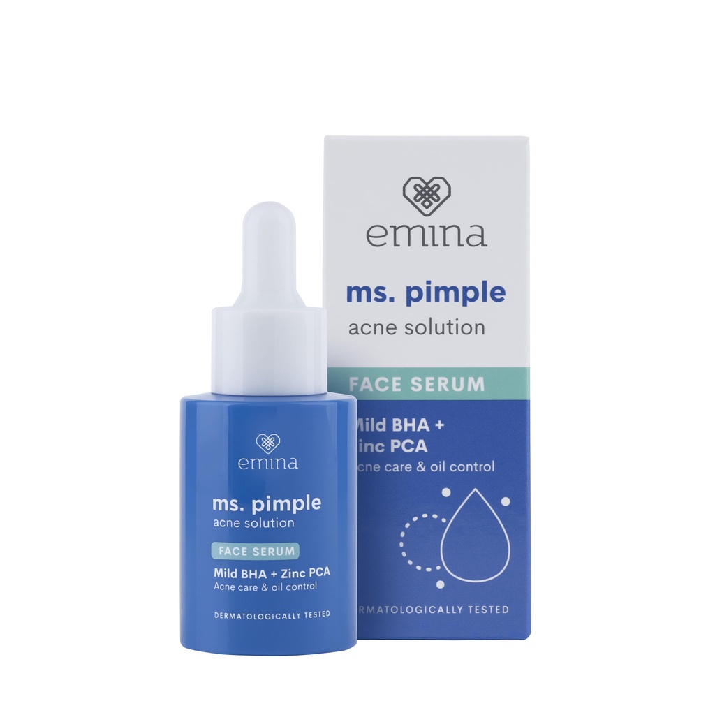 Jual Emina Ms Pimple Acne Solution Face Serum 30ml Shopee Indonesia