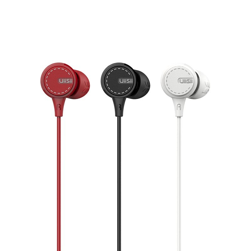 Uiisii U8 Double Dynamic Coil Wired Control Earphone Stereo Hifi
