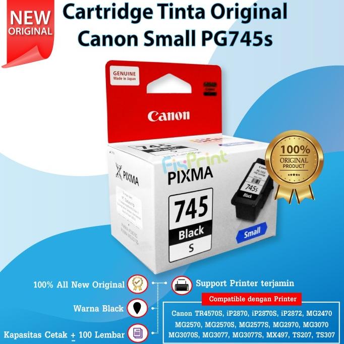 Cartridge Canon PG745 Small 745s Tinta Printer MG2470 MG2570 MG2570S