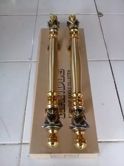 Handle Pintu kuningan / handle pintu rumah / tarikan pintu rumah antik