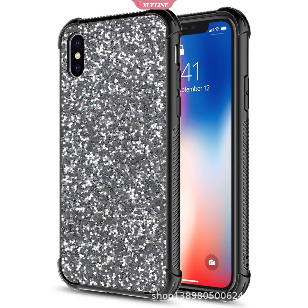 Iphone 7 Plus ​8 Plus 6 Plus 6S Plus XR ​X Xs Max Phone Case Glitter Phone Case Shockproof Protective Cover Soft Silicone Case Shell Xueling
