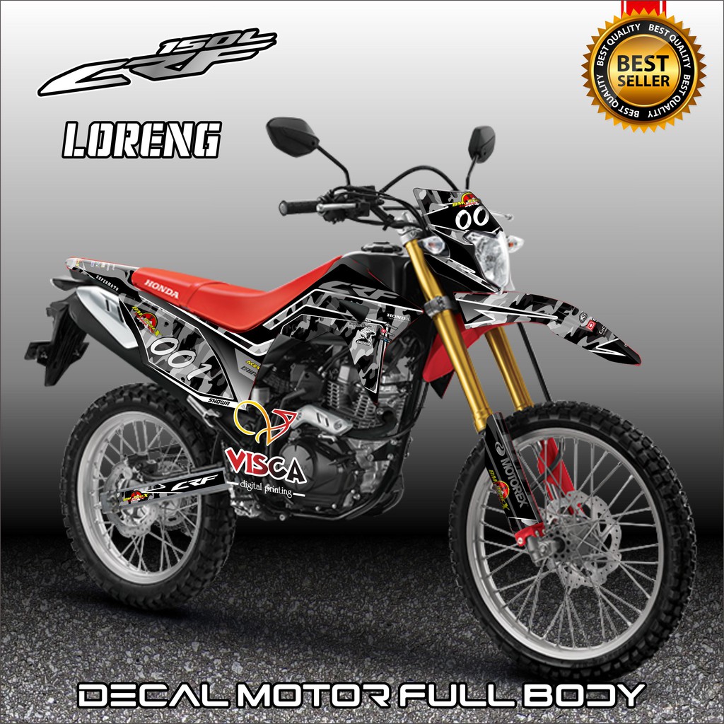 Decal CRF 150 L Full Body Stiker CRF 150L Full Body Dekal CRF 150L Loreng