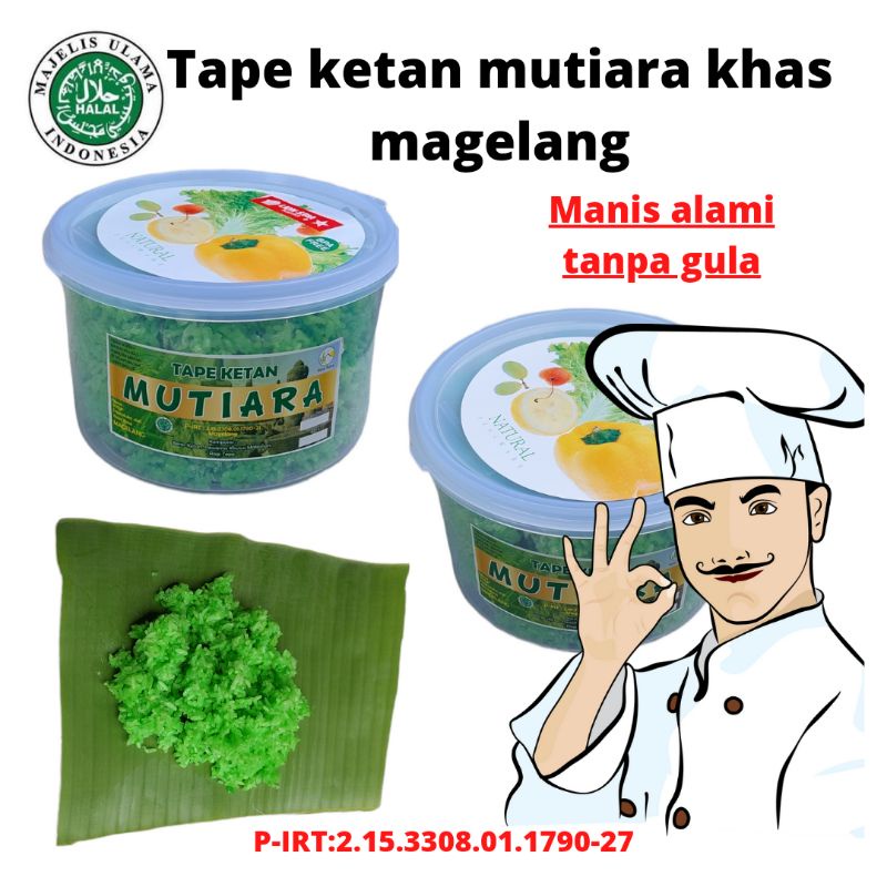 

Tape ketan mutiara asli khas magelang 1kg kemasan toples kwalitas lionstar