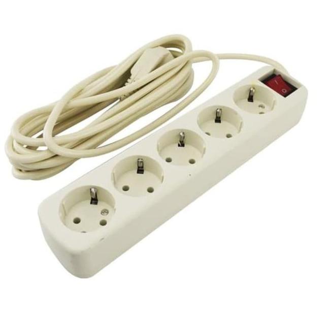 ➭ STOP KONTAK 5 LUBANG 5 METER - TERMINAL LISTRIK 5 LUBANG ♬