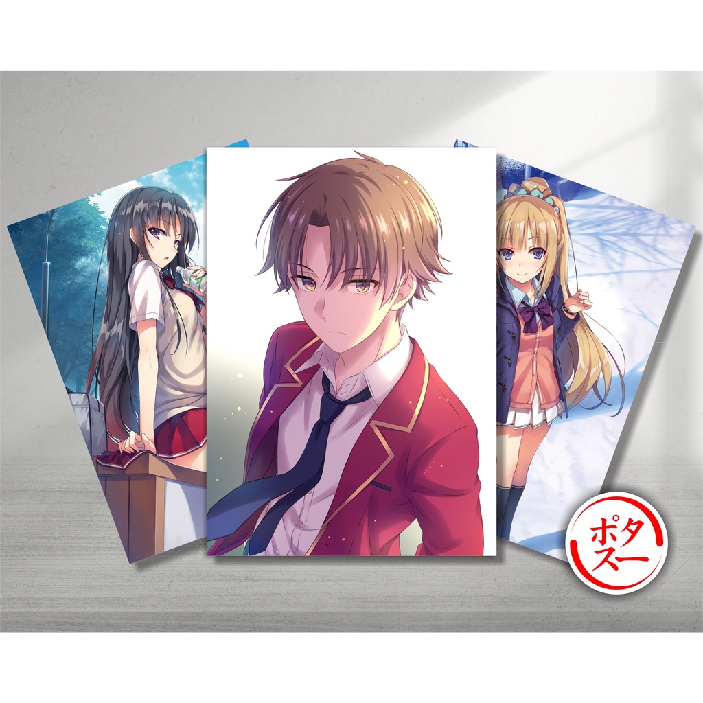 Koleksi Poster A4 Anime You Jitzu / Classroom of The Elite A - Ayanokouji