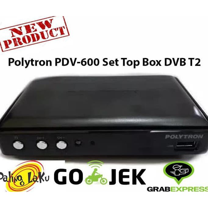 Polytron Pdv-600 Set Top Box Dvb T2 Receiver Tv Digital Diskon
