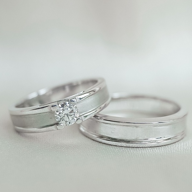 cincin kawin / cincin nikah / cincin pernikahan berlian DRF00263/264