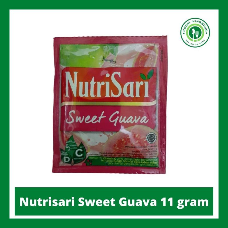 

Nutrisari Sweet Guava 11 gram isi 1 pcs