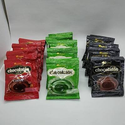 

Chocolatos Drink Sachet Renceng GREENTEA COKLAT COFFEE per DUS KARTON
