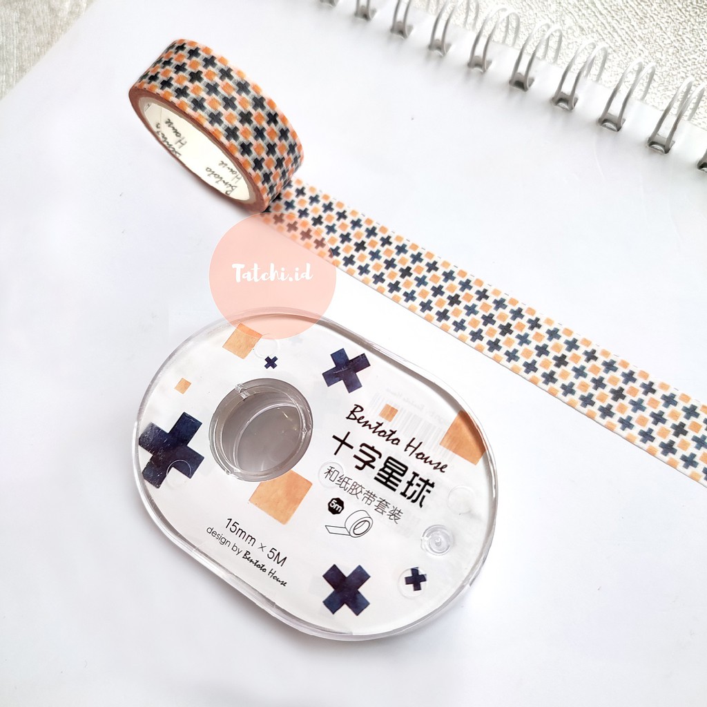 

Plus Sign Washi Tape with Container/ Masking Tape/ Selotip Motif