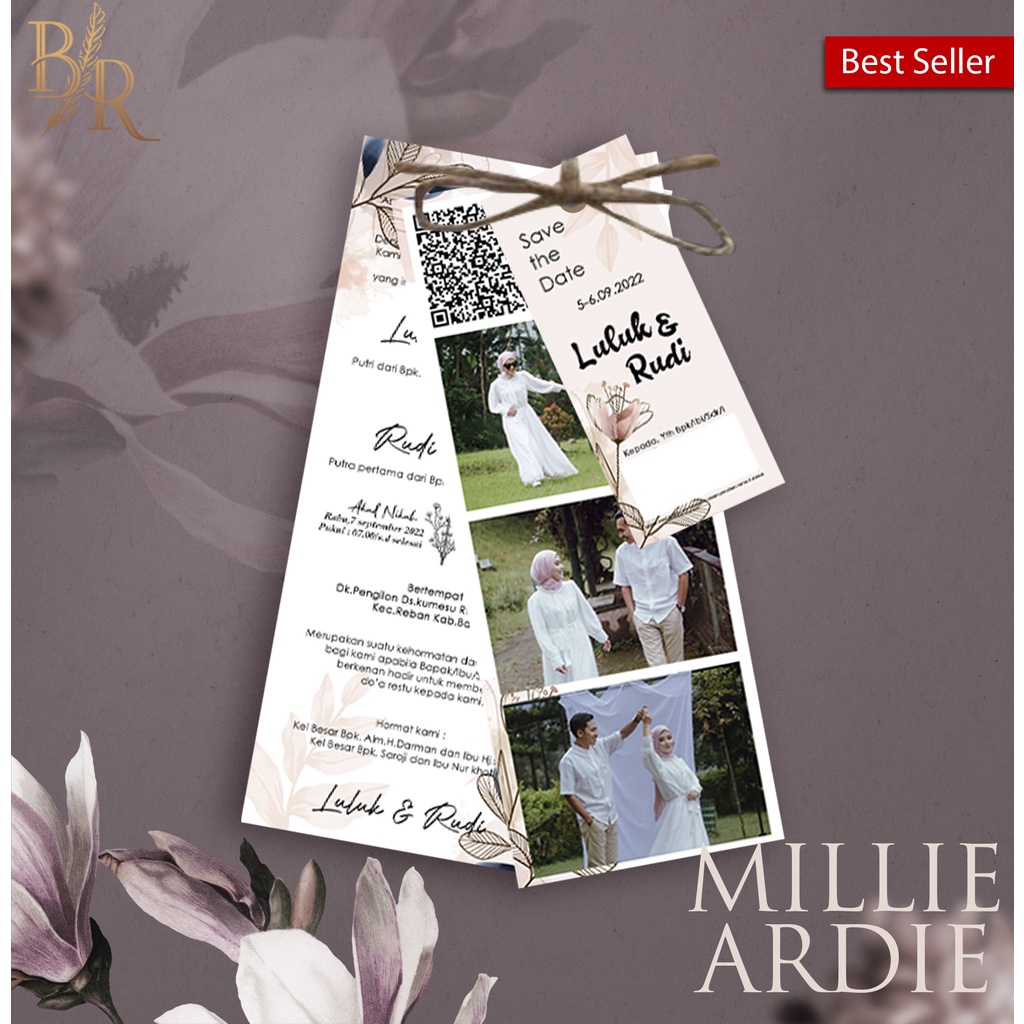 undangan pernikahan murah terbaru 2022 minimalis cantik dan elegan