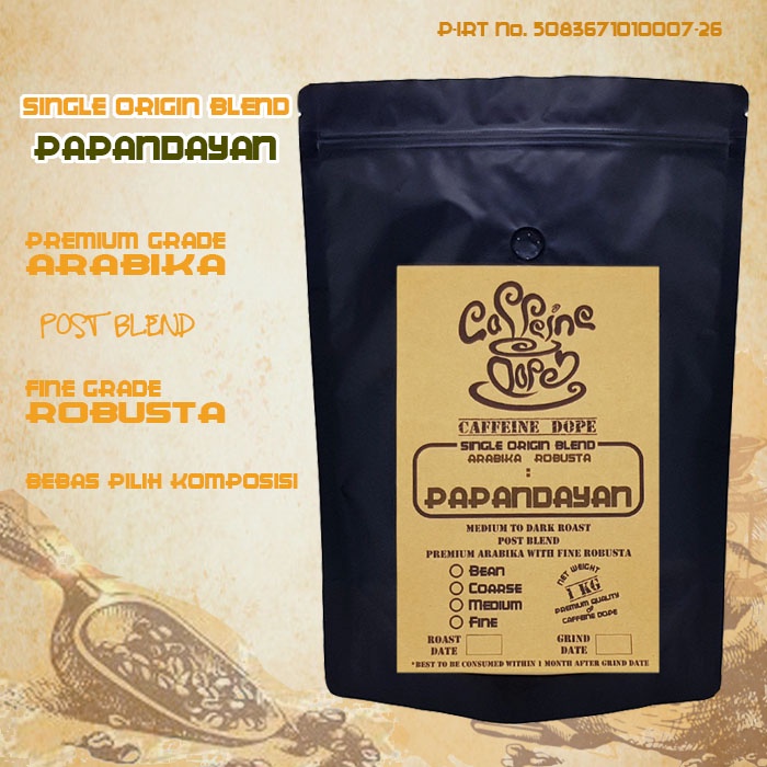 

Kopi Single Origin Blend Garut Papandayan 1 Kg - Bean/Biji & Ground/Bubuk
